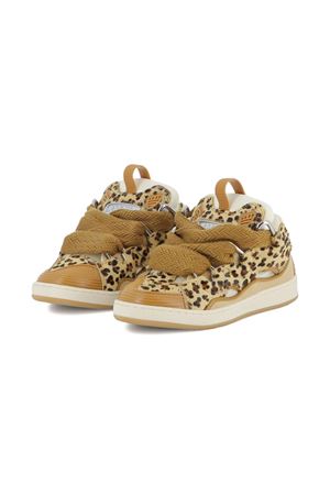 brown leather sneakers LANVIN KIDS | N30276P51